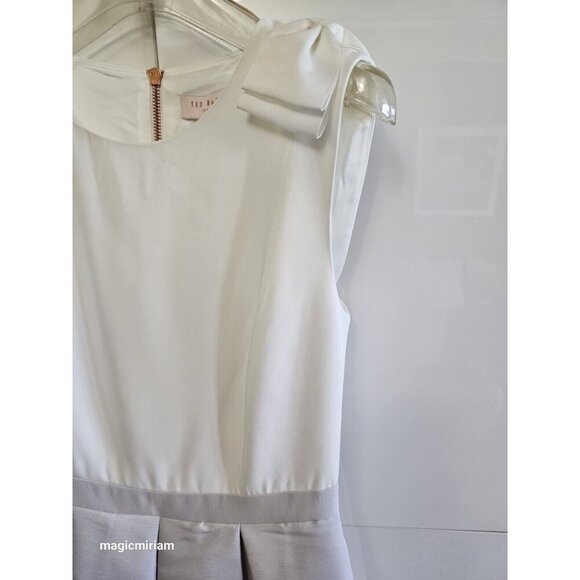 BNWT Ted Baker London Gilith Chelsea Bow Shoulder Dress - Picture 5 of 15